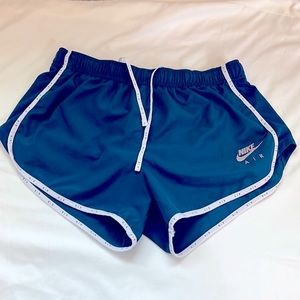 NIKE AIR Logo Running Workout Shorts, Teal, Size Medium